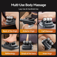 Pistolet de massage musculaire professionnel sans fil à six têtes à haute fréquence, personnalisable OEM ODM, outil de massage corporel par vibration