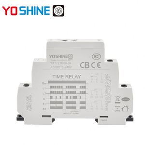 Yoshine Rơ Le trễ thời gian 24V-220V Rơ Le trễ hẹn giờ chu kỳ kích hoạt Rơ Le trễ thời gian loại kích hoạt - Product Image 3
