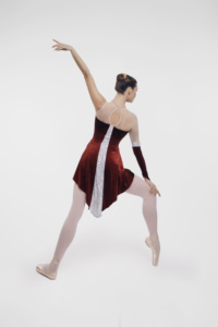 Jupe en velours spandex moderne Costumes de danse de ballet pour adultes Robe en velours spandex jazz pour adultes - Product Image 4