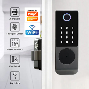 액세스 제어 스마트 도어록 세트 림 잠금 Tuya 와이파이 블루투스 TT 잠금 키패드 키 잠금 생체 인식 지문 RFID 잠금 키트 - Product Image 3