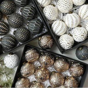 Ornements suspendus de style ferme vintage, boules de Noël rustiques, décorations pour arbre de Noël, 12 pièces de boules de Noël - Product Image 6