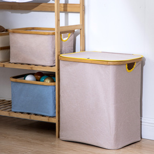 Fabric Storage Basket Canvas Rectangle 20-35L Eco-Friendly Toys Organizer <b>Laundry</b> Basket - Product Image 4