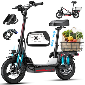 Electric Scooter with Speed Dual Suspension Brakes, LCD Display Compatible Power Charger Ideal for Youth Riders & Golf Cart Use - Product Image 2