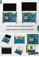 Carte de commande d'écran LCD universelle Polcd 4,3'' 5'' 40 broches, kit complet DIY, mini carte de commande