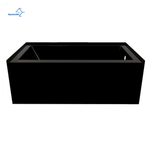 <span class=keywords><strong>Baignoire</strong></span> acrylique rectangulaire noire de qualité commerciale de 150cm avec <span class=keywords><strong>tablier</strong></span> à jupe profonde-Commandes en gros d'hôtel et de spa - Product Image 1