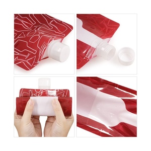 Bolsa Ecológica Personalizada para Bebidas con Boquilla, Capacidad de 750 ml, Bolsa de Viaje de Plástico para Agua o Vino, Bolsa con Boquilla Vertical - Product Image 4