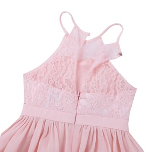 Abito Lungo Elegante in Pizzo e Chiffon per <span class=keywords><strong>Damigelle</strong></span> e Feste di Compleanno per Bambine - Product Image 4