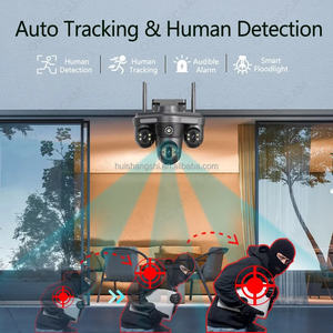 20 ميجا بكسل 4 عدسات 4 شاشات 10X تكبير بصري IP PTZ كاميرات خارجية أمان واي فاي تتبع ذكي للمنزل لاسلكي CCTV - Product Image 3