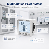 Compteur de puissance multifonction pour postes de transformation MV, triphasé, Modbus-RTU, 3P3W, 3P4W, harmoniques individuelles quatre quadrants, harmoniques 51e, déséquilibre de phase