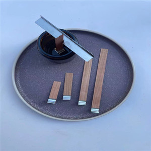 Mèche en bois de cerisier de haute qualité, sans fumée, pré-encollée avec points adhésifs, faible teneur en suie, non toxique, pour la fabrication artisanale de bougies d'aromathérapie - Product Image 1