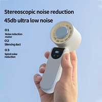 Hxtc88 4000mAh Ventilateur personnel portable rechargeable USB avec batterie KC, refroidissement par air et glace, mini, pliable