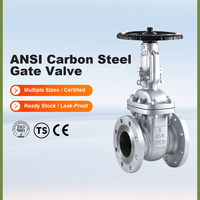 Vanne à opercule à tige montante à bride en acier au carbone moulé ASTM A216 WCB, norme ASME B16.34 ANSI Classe 150, siège souple DN15-DN400 pour l'eau