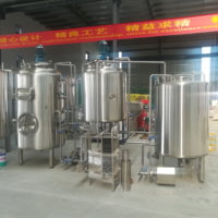 Chaudière de brassage à feu direct en acier inoxydable SUS304 de 500 L, alimentée au gaz, petite micro-brasserie pour brassage maison