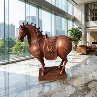 Sculpture de cheval en bronze sur mesure - Fabrication artisanale par moulage à la cire perdue, taille entièrement personnalisable, patine, pose, marque Xinyesheng, Hebei