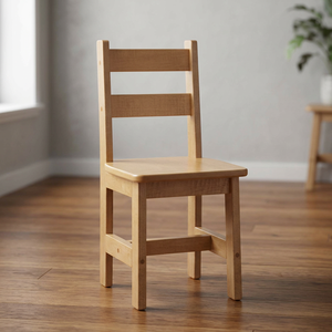 Silla de Comedor Clásica de Madera de Teca con Diseño de Respaldo de 3 Niveles - Product Image 2