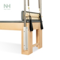 Cadillac Reformer de Pilates en Bois Massif Durable et Réglable avec Trapeze à Tour Complète pour Studio de Yoga