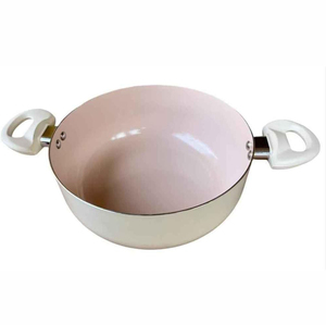 Hot Sell 12-Piece Cooking Pots Glass Lids Bakelite Handles Dishwasher Safe <b>Pink</b> Modern Design Gas Induction Stoves Cookware Set - Product Image 5