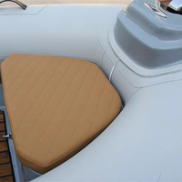 Bateau pneumatique semi-rigide à coque en fibre de verre pliable de 10 pieds certifié CE, bateau à ponton RIB300C avec moteur