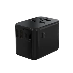 Travel Adapter US UK AUS EU Universal AC Power Plug with 2 type c 1 PD port and 2 USB ports multi plug charger Power Adapter
