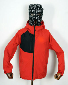 Chaqueta cortavientos con capucha de cuello alto Unisex personalizable impermeable moda callejera para hombres de talla grande cierre de cremallera - Product Image 5