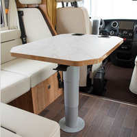 Nouvelle caravane camping-car télescopique en aluminium camping-car mobile réglable rv table jambe