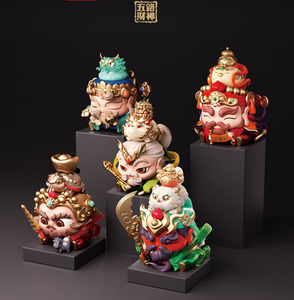Caja Sorpresa de la Suerte de la Marca FufuTieTie, Regalo de Navidad, Cinco Dioses de la Fortuna, Figura de Juguete de Moda, Adornos de Guan Yu - Product Image 6