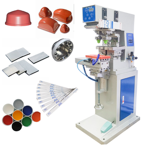 Máy in tampon tích hợp 2 màu tự động/bán tự động, đầu in cao su mới, mực, tấm thép dùng để in hộp đồ chơi - Product Image 1