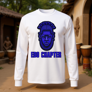 Edo Chapter Long Sleeve T-Shirt <b>African</b> Queen Idia Mask Design Premium Quality Unisex <b>Wear</b> - Product Image 3