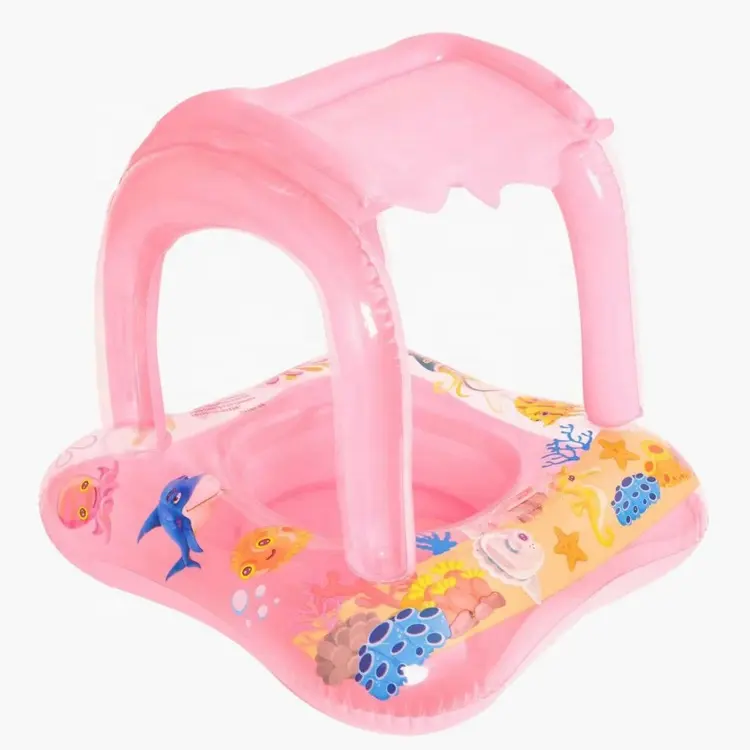 Anneau de natation pour enfants pare-soleil gonflable de haute qualité anneau flottant de natation en PVC épaissi