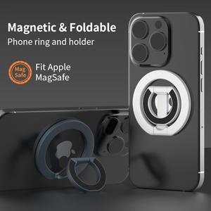Soporte de Anillo Magnético Plegable con Rotación de 360° para Teléfono, Soporte de Dedo Metálico de Doble Cara para iPhone y Samsung - Product Image 5