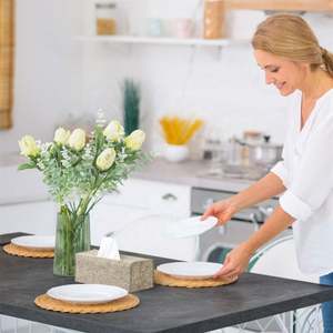 Eco-friendly Multifunction Decorative Tissue Box Holder <b>Desktop</b> Felt Tissu Box Cover - Product Image 6