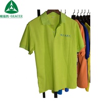 Standar tinggi pria musim panas Polo kemeja 100% katun digunakan pakaian