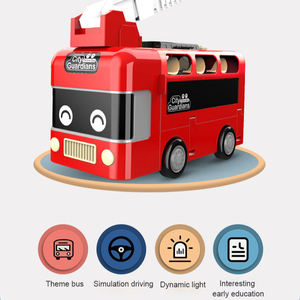 ITTL Simulation électrique <span class=keywords><strong>volant</strong></span> conduite déformation camion de sauvetage incendie jouets enfants jouet de <span class=keywords><strong>Bus</strong></span> électrique interactif - Product Image 5