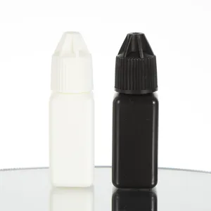 自有标签8毫升白色样品瓶10毫升药物塑料瓶，带哑光表面螺帽，用于滴眼液药物
