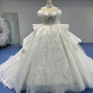 Jancember XS029 Princesa fuera del hombro Empire Puffy Ball Gown Vestidos de novia - Product Image 6