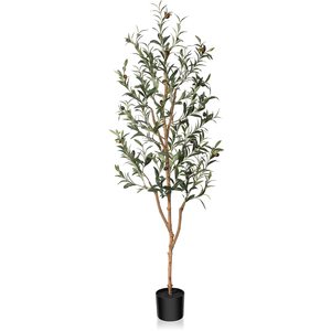 Artificial Olive Tree 4.01ft Fake Olive Tree <strong>Large</strong> Faux <strong>Plants</strong> Indoor Silk Wedding Plastic Simulation Tree <strong>Artifical</strong> <strong>Plant</strong> Tall - Product Image 1