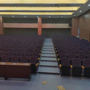 Sedie pieghevoli con tessuto e tavolino adatte per aule universitarie, cinema, teatri, sale da spettacolo e chiese - Product Image 3