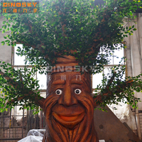 Arbre animatronique personnalisé parc d'attractions plante artificielle décoration de noël arbre parlant magique avec mouvements et voix