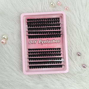 Kit d'<span class=keywords><strong>extension</strong></span> <span class=keywords><strong>de</strong></span> cils en bouquets DIY 8-16mm 20-100D, cils individuels pré-faits doux et naturels - Product Image 3