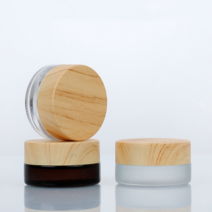 <span class=keywords><strong>Petit</strong></span> emballage cosmétique de soins de la peau rechargeable 5g 5ml bouchon <span class=keywords><strong>en</strong></span> plastique vide de grain de bois <span class=keywords><strong>pot</strong></span> <span class=keywords><strong>en</strong></span> <span class=keywords><strong>verre</strong></span> de crème pour les yeux - Product Image 5