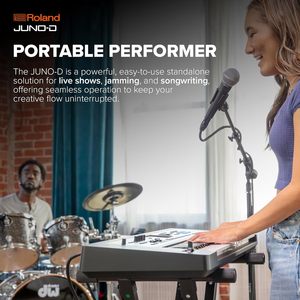 Synthétiseur <span class=keywords><strong>Roland</strong></span> JUNO-D6 |   Clavier synthétiseur 61 touches avec action de clavier de piano |   Moteur ZEN-Core 3800 avec sons intégrés |   Affichage numérique |   Intuitif - Product Image 3
