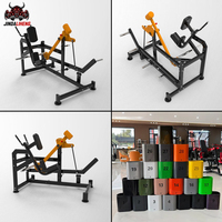 Machine à pédales pendulaires pour exercices de fessiers avec support corporel rembourré pour l'entraînement de force des hanches dans les centres de fitness commerciaux