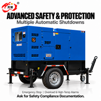 Genset Diesel Mobile, Generator Listrik Cadangan, Dynamo, Mesin Kustom 100kW 125kVA, Planta Eléctrica