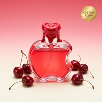 Perfume Cherry Bomb, Aroma Frutal Rojo Brillante y Dulce, Fragancia Frutal Personalizada OEM, Perfume de Marca Privada para Mujer, Venta al Por Mayor