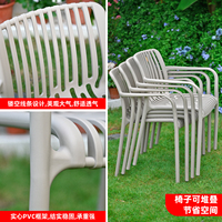 Table à manger d'extérieur moderne en teck massif avec cadre en alliage d'aluminium, durable, imperméable et résistante aux UV, pour plage, parc, hôtel, villa
