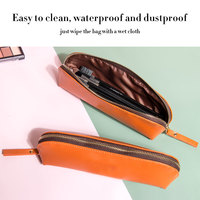Étui à pinceaux de maquillage personnalisé, petit, mignon, style preppy, sac de voyage, pochette cosmétique imperméable à fermeture éclair