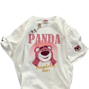 Strawberry Bear custom printed wwwxxxcom t shirt camisetas para mujer camisetas personalizadas blusa dama