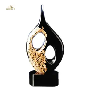 Großhandel benutzer definierte mund geblasen Art Glass Award Trophy als Home Decoration Geschenk
