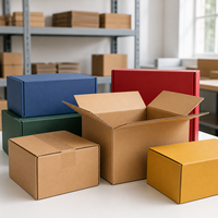 Boîtes d'expédition épaisses personnalisées en vrac, carton coloré, boîte en carton ondulé vide pour l'expédition d'aliments congelés