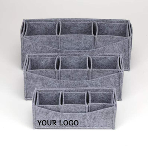 Panier de rangement rectangulaire multifonctionnel en feutre grande capacité, style américain, marque Mofelt, pour usage domestique quotidien, gain de place - Product Image 2